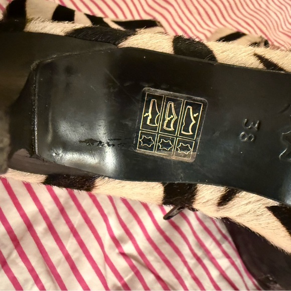 Boden Zebra leather Print Ankle Boots size 38 - Picture 13 of 14